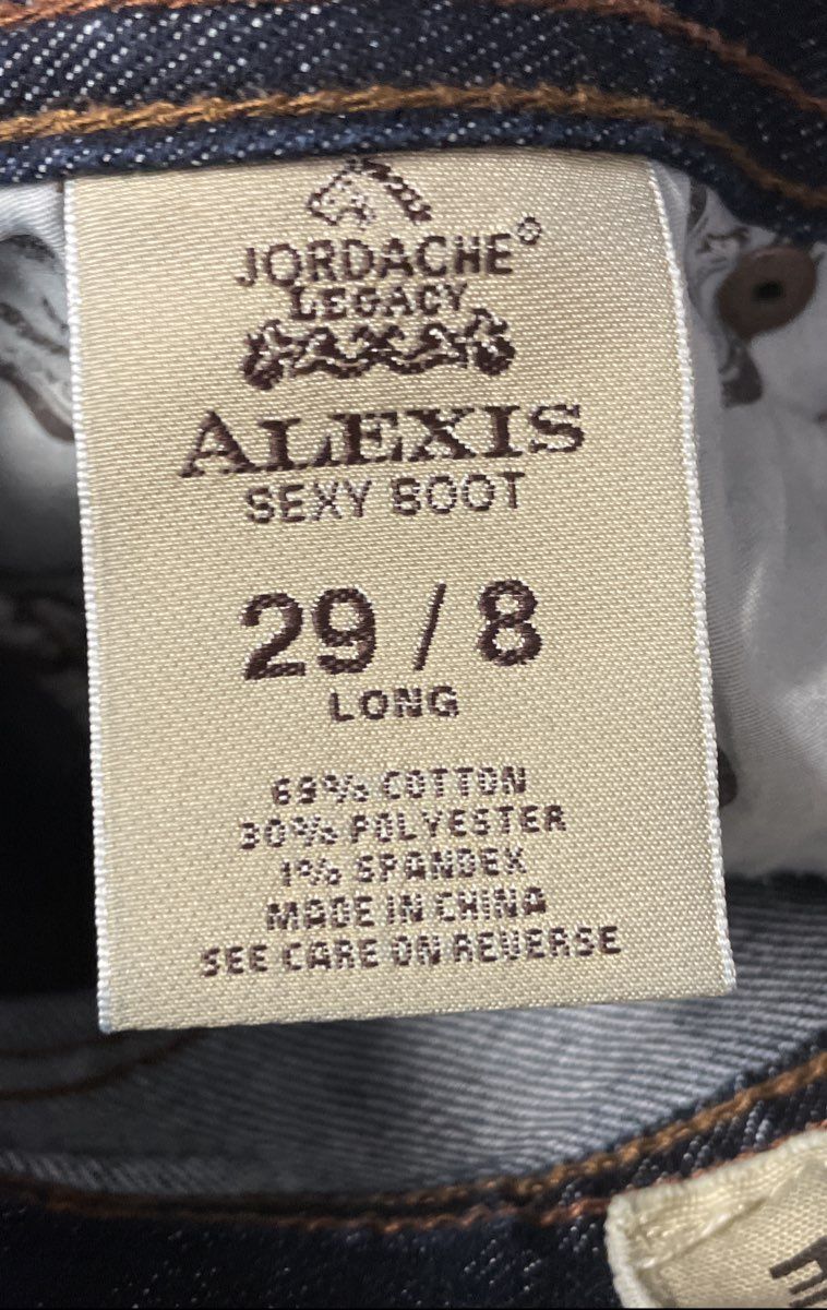 Jordache Women's Alexis Legacy Bootcut Jeans Dark Blue Denim Size 29/8