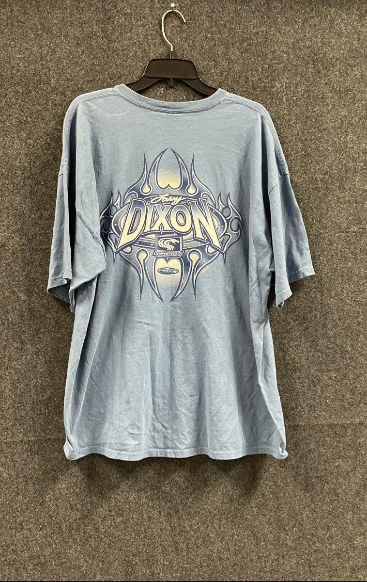 Larry Dixon Blue Short Sleeve Shirt Men's Size 2XL