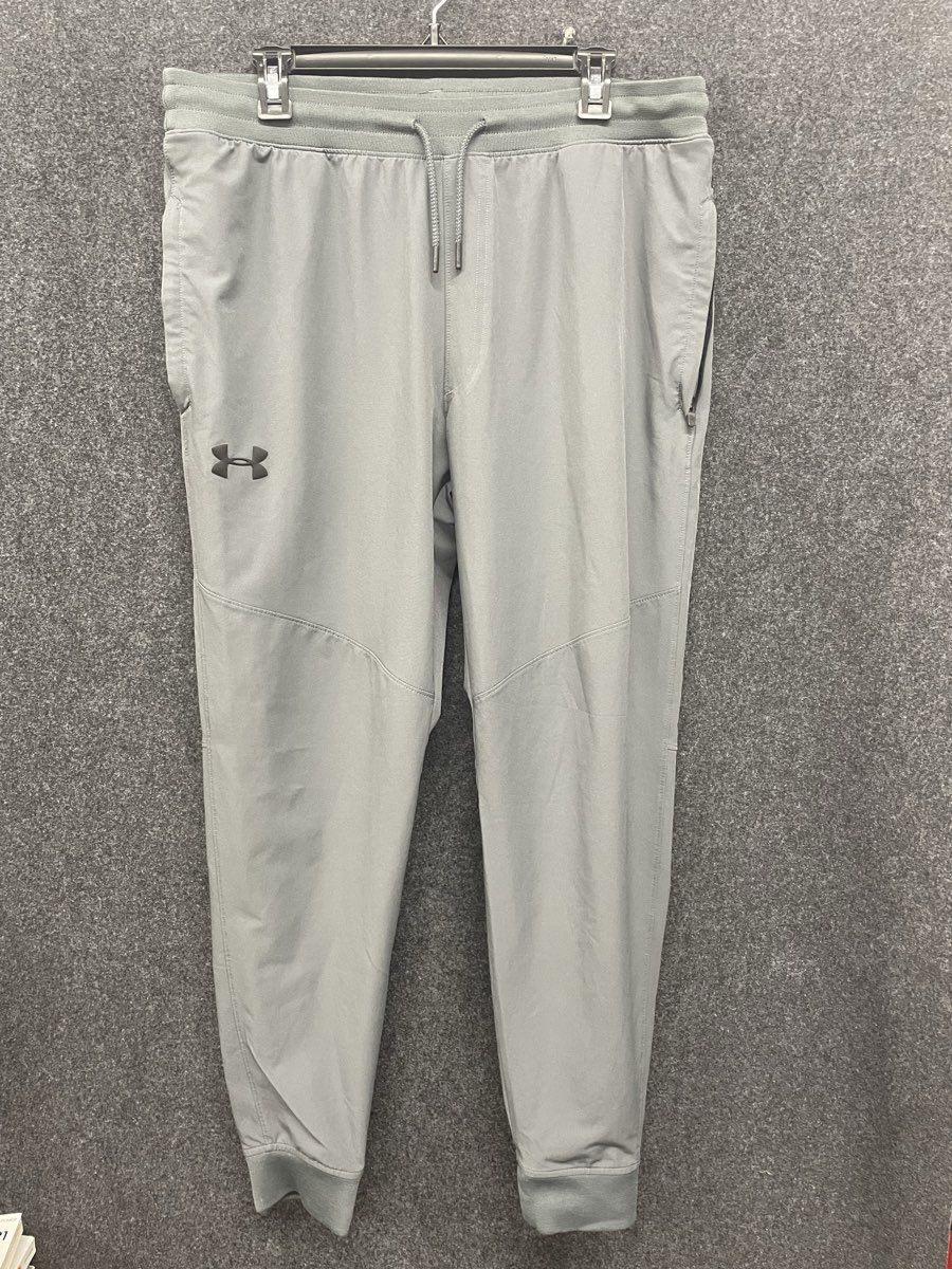 Under Armour Men's Unstoppable Tapered Pants Gray Heatgear Fitted Sz XL