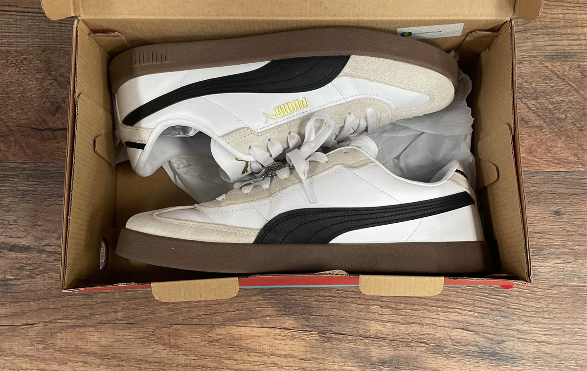 Puma Club II Era White Black Gum Lifestyle Sneakers Men's Size 9 IOB
