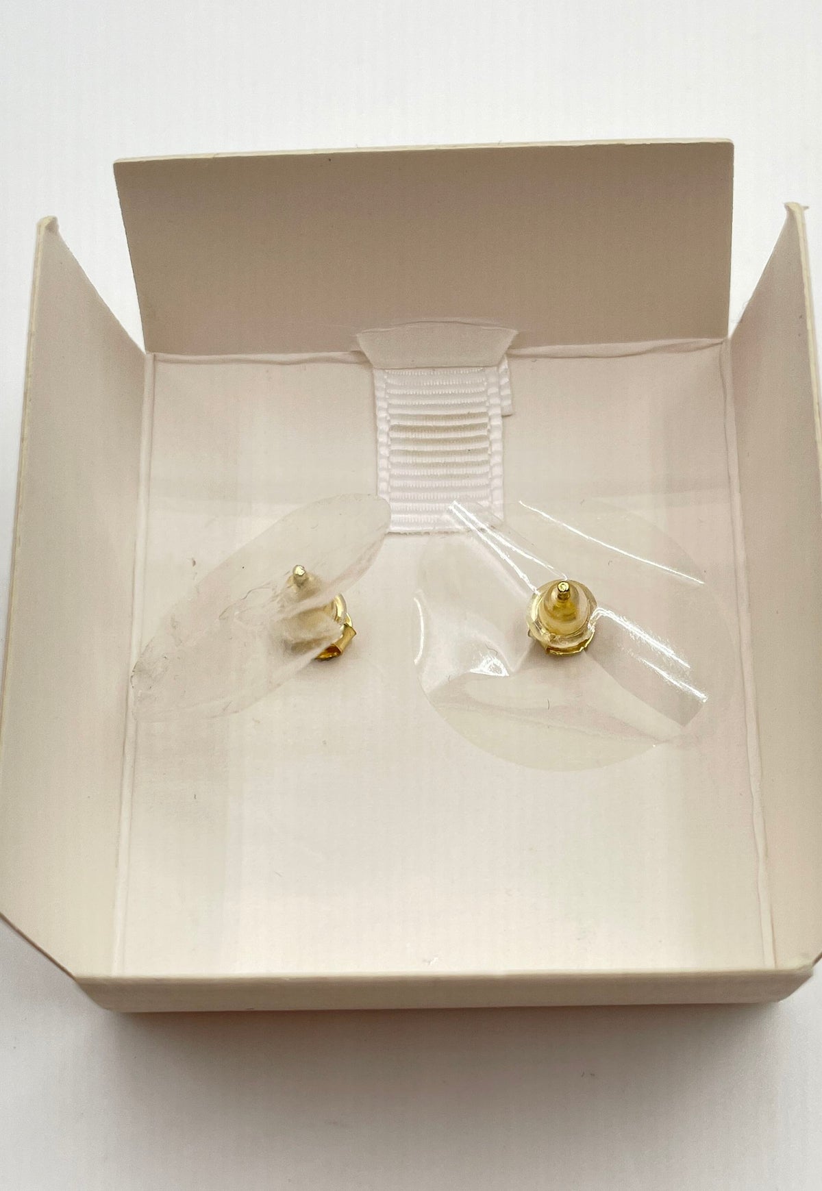 Addison Blvd 925 Sterling Silver Two-Tone CZ Cross Stud Earrings In Box 25.7g