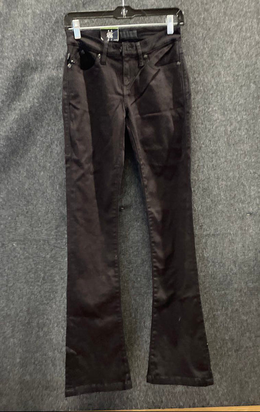 Rock & Republic Women's Panther Black Bootcut Sequin R Logo Jeans Sz 2 NWT