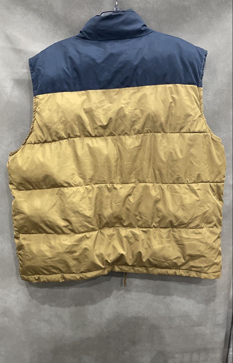 U.S. Polo Assn. Men's Brown Navy Blue Colorblock Quilted Puffer Vest Sz XXL
