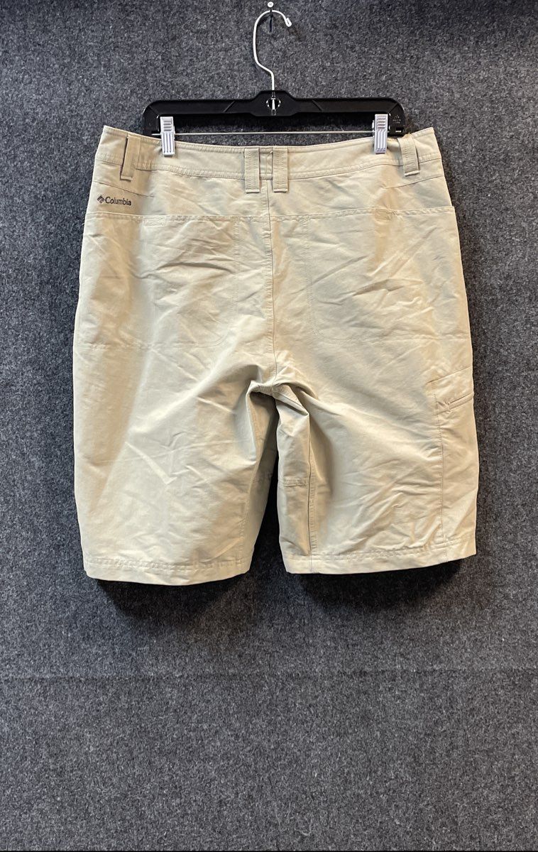 Columbia Men's Tan Omni-Shade Sun Protection Hiking Cargo Shorts Sz 36