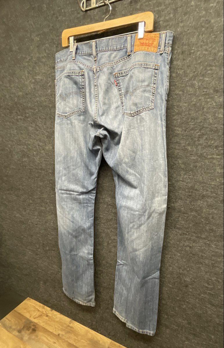 Levi's Men's 505 Regular Fit Straight Leg Light Wash Blue Denim Jeans Sz 38x34
