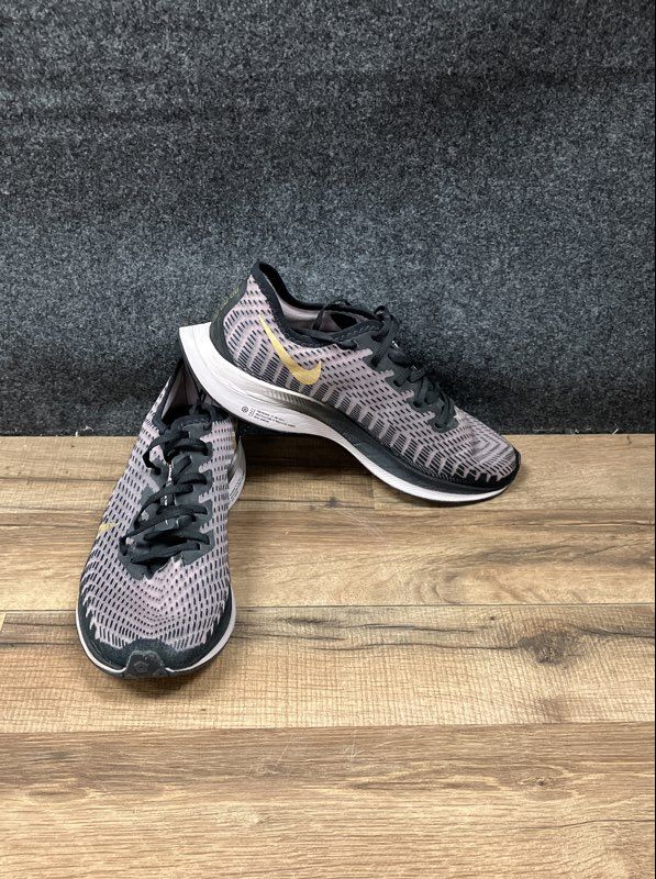 Nike Air Zoom Pegasus 36 Gunsmoke Metallic Gold Women's Running Shoes Size 8.5