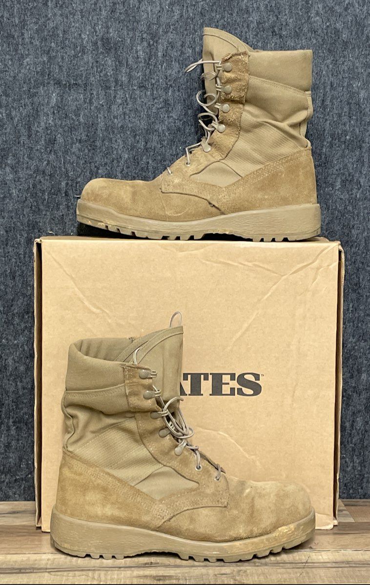 Bates Desert Tan Hot Weather Military Combat Boots Size 10 R