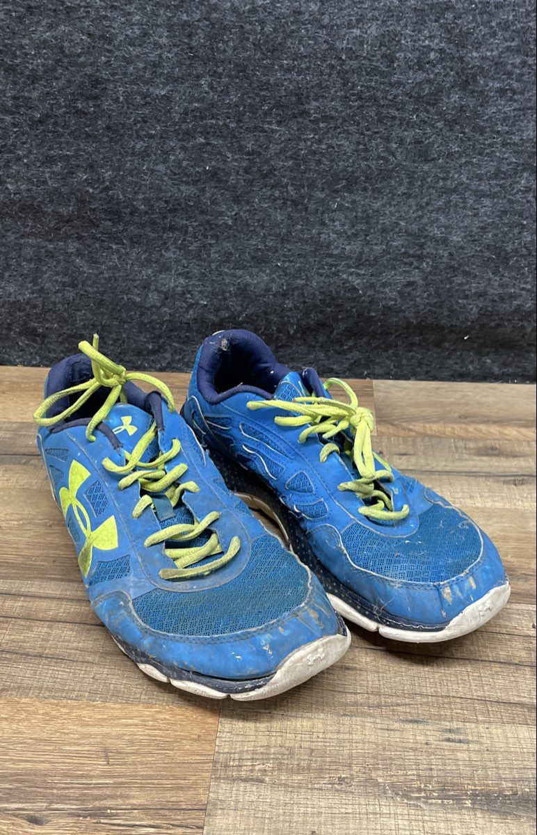Under Armour Micro G Speed Swift Blue Neon Running Shoes Men's Size 10.5