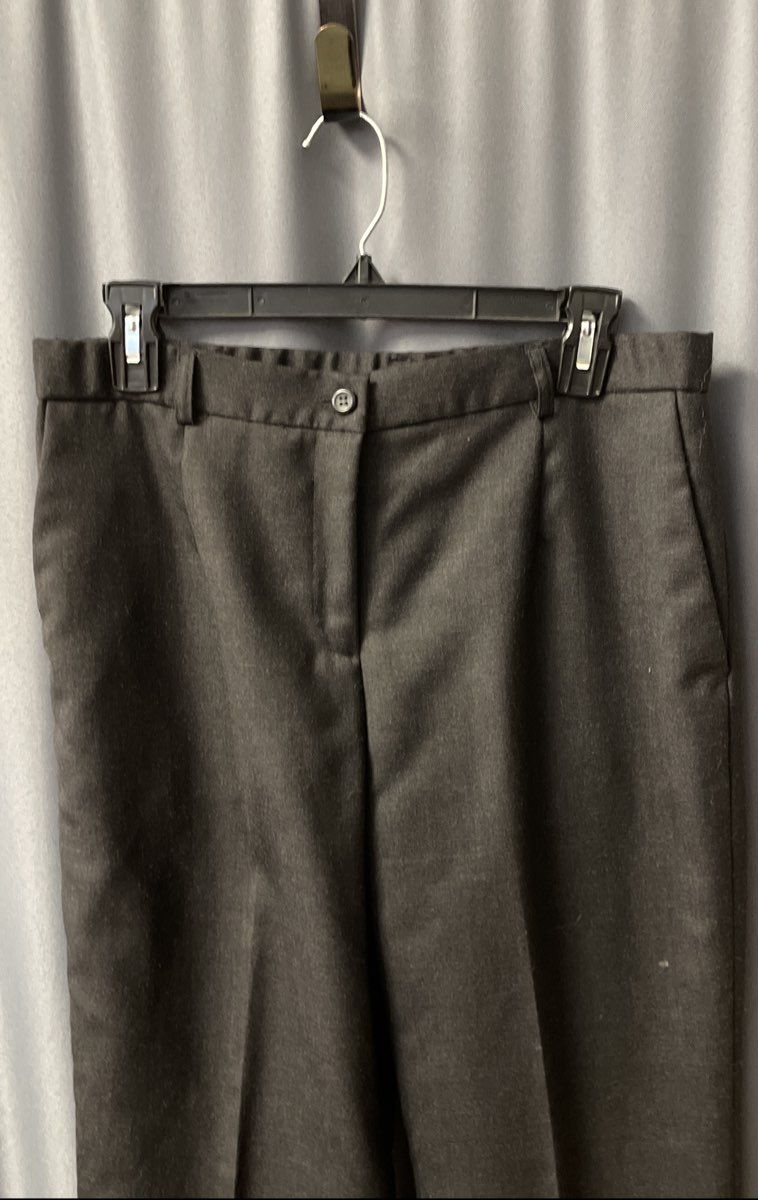 Vintage 90s Pendleton Women's Charcoal Gray Virgin Wool Dress Trousers USA Sz 8