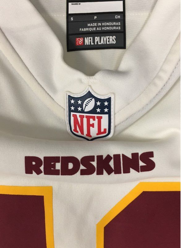Nike Men's Washington Redskins Alex Smith #11 Jersey White Away Size S