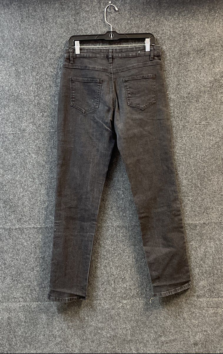 Cos Jeans Women's Gray Beaded Side Stripe Faded Denim Sz 8