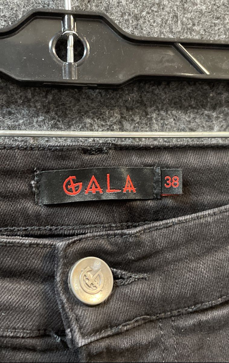 Gala Men's Black Tactical Cargo Shorts Acid Wash Pockets Frayed Hem Sz 38
