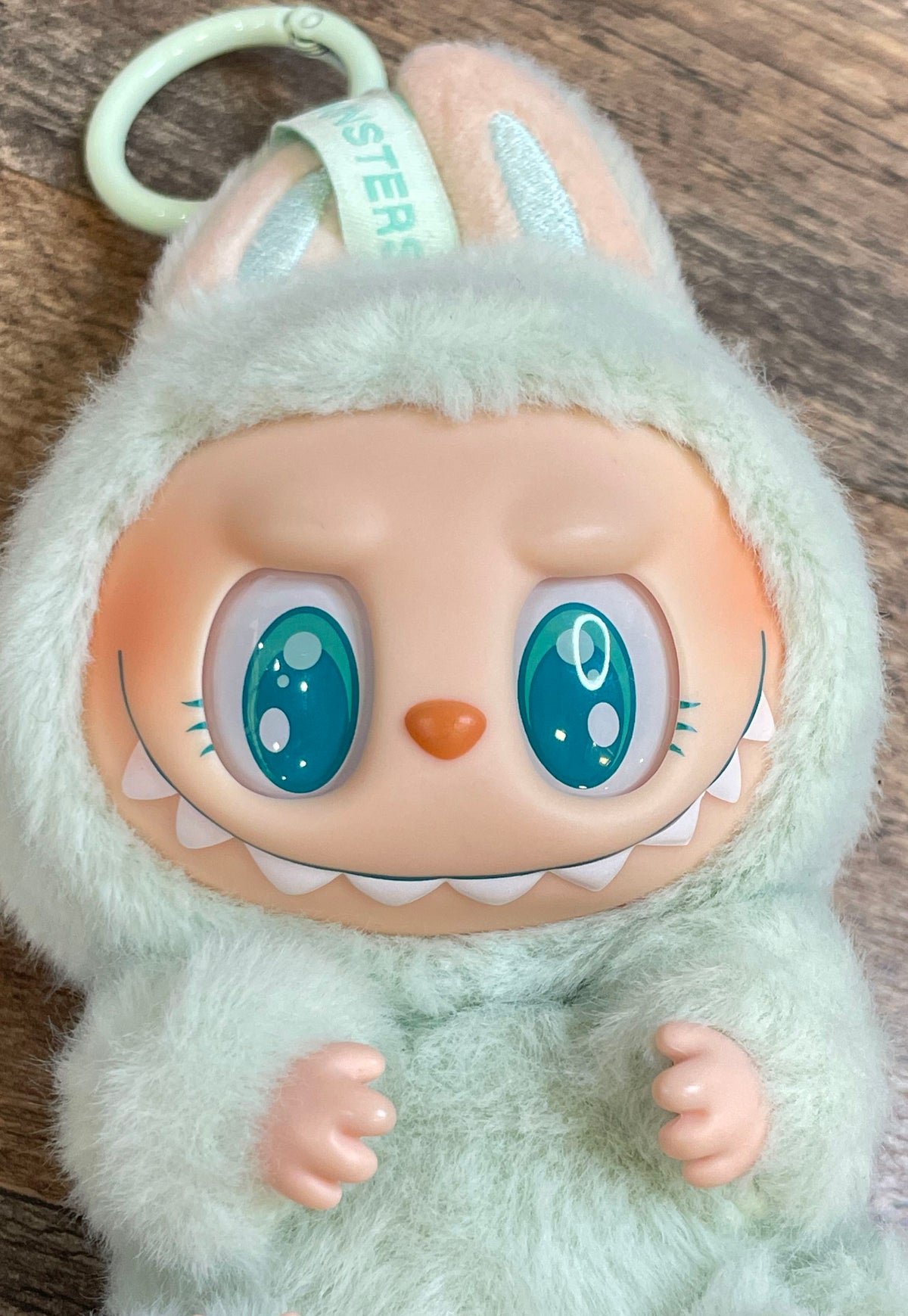 Pop Mart Labubu The Monsters Plush Pendant Figure Mint Green Kasing Lung Loose