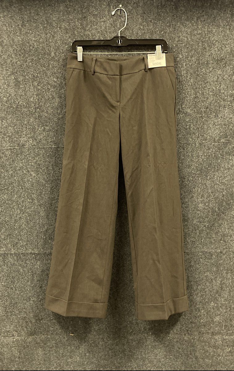 New York & Company Women's Brown High Rise Wide Leg Hudson Pants NWT Size 6P