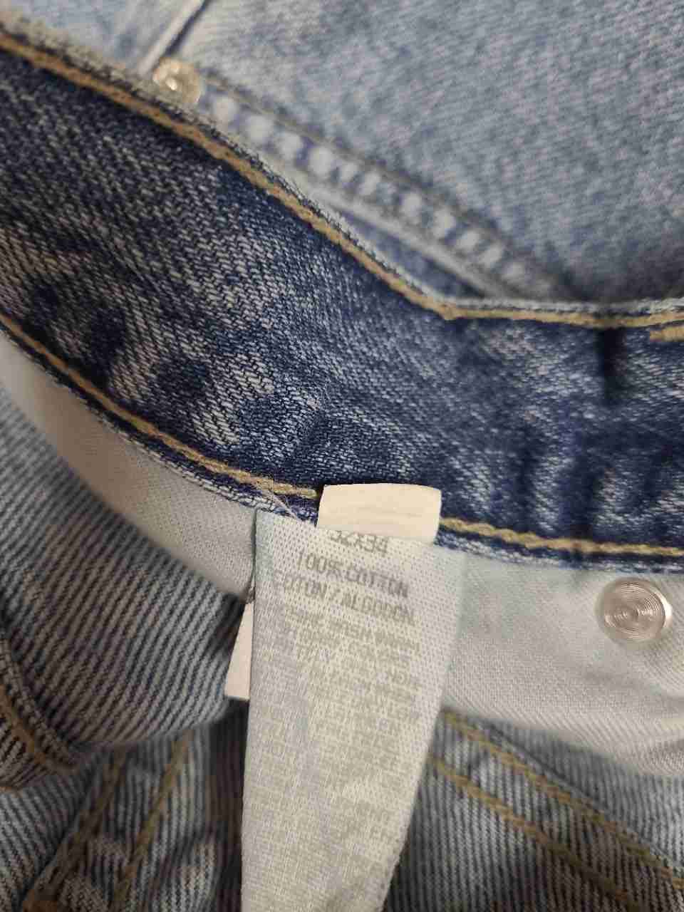 Vintage 90s DKNY Jeans Men's Light Wash Straight Leg 100% Cotton Sz 32x34