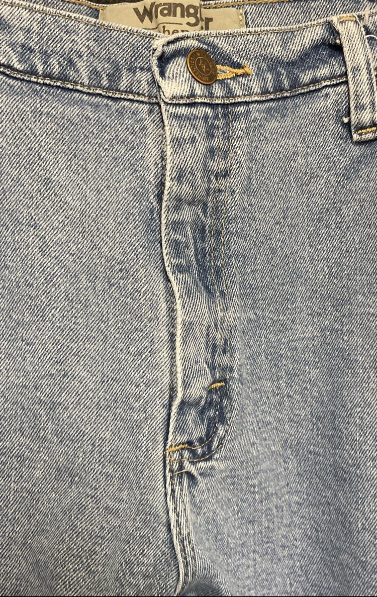 Wrangler Authentics Men's Light Wash Blue Stretch Denim Jeans Sz 34x28