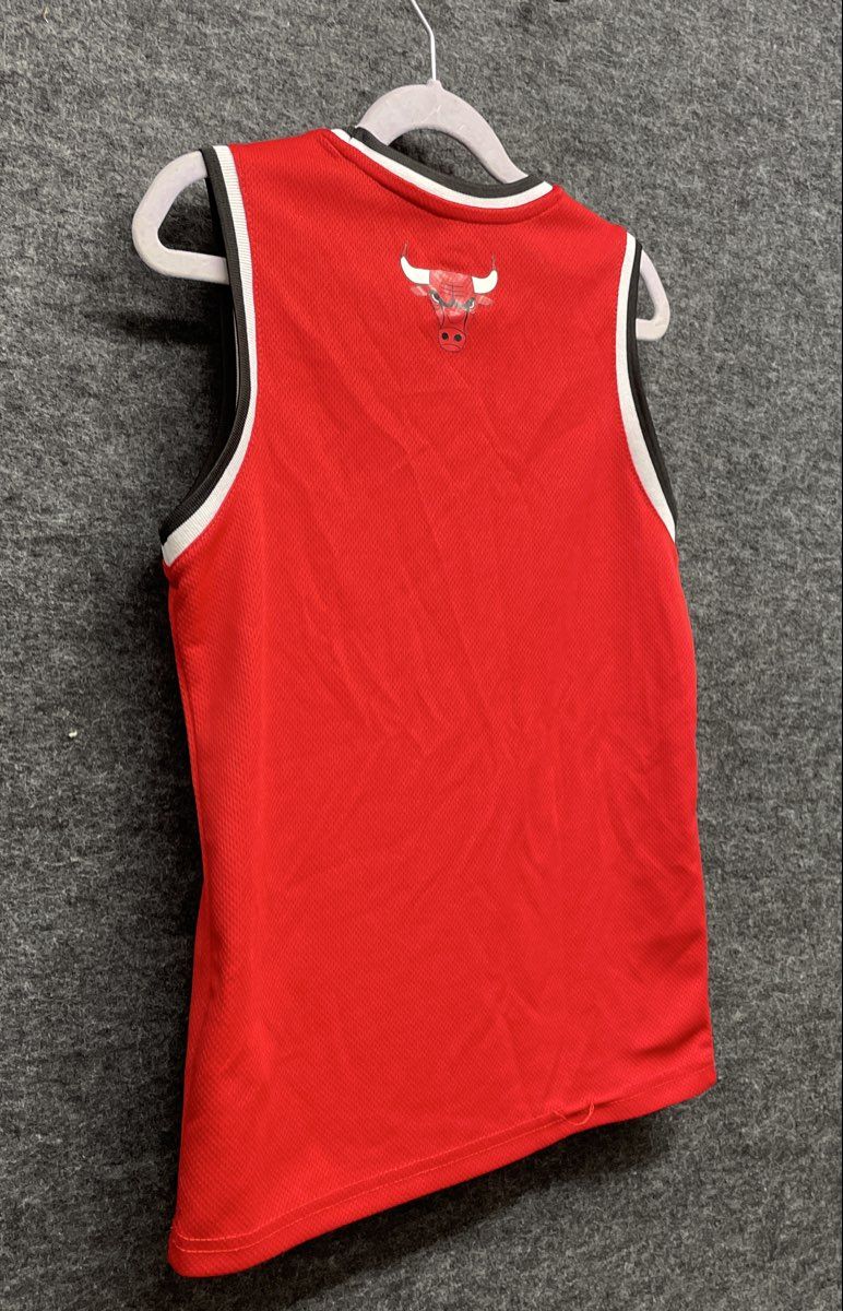 NBA Chicago Bulls Basketball Jersey Red Mesh Replica Sleeveless Fan Gear