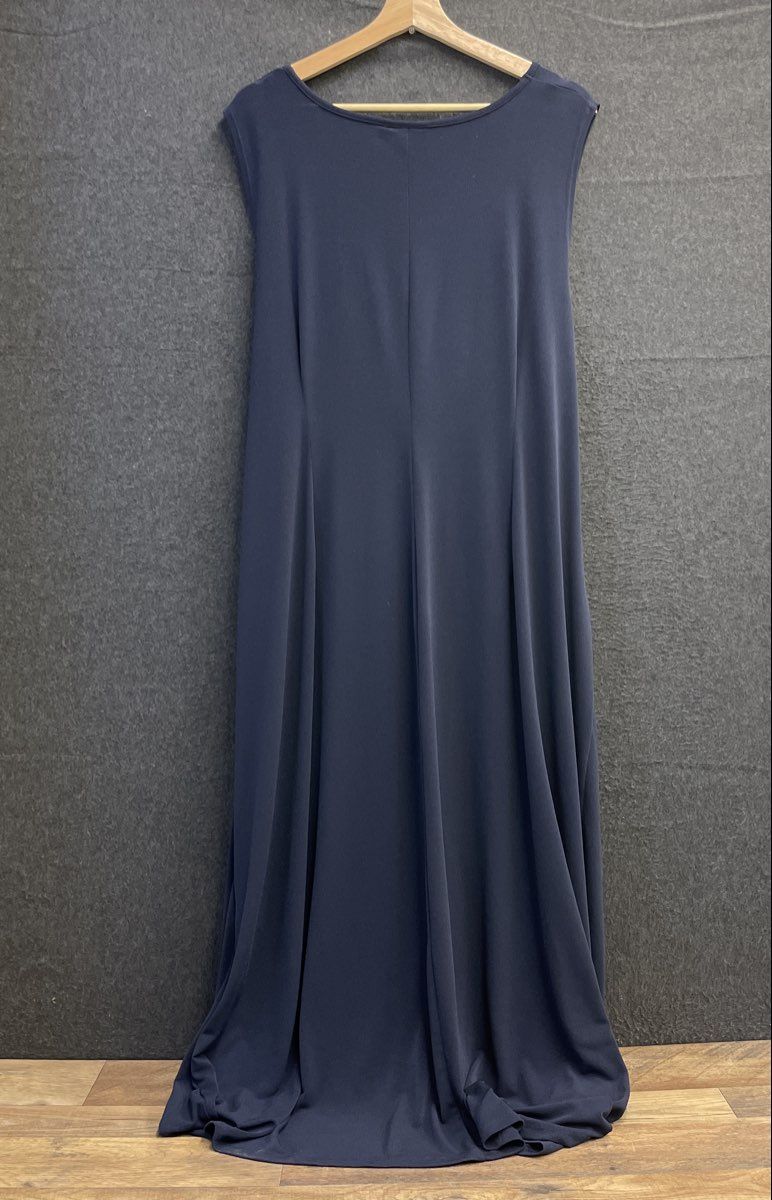 Lane Bryant Women's Navy Tie Front Maxi Dress Sleeveless Plus Size 22/24