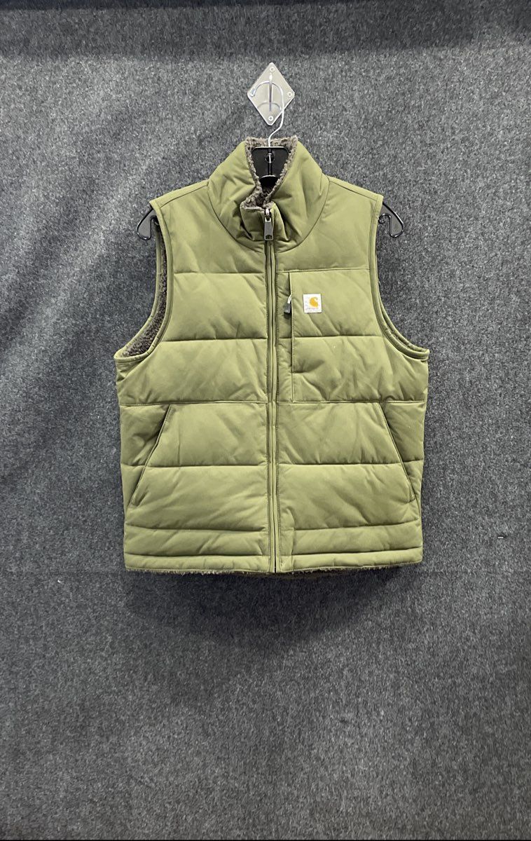 Carhartt Women's Montana Sherpa-Lined Green Insulated Vest 105607 Sz XS