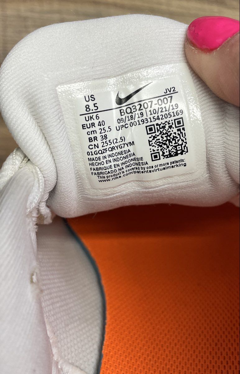 Nike Revolution 5 White Pink Laser Orange Women's Running Shoes Size 8.5