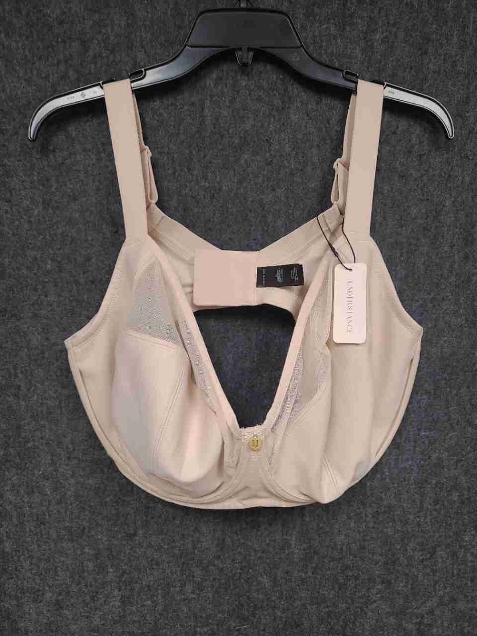 Understance Women's Anti-Chafe Cooling Flexwire Unpadded Bra Champagne 44I NWT