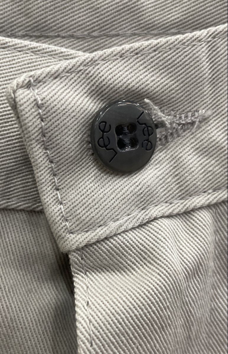 Lee Men's Grey Chino Trousers 100% Cotton Twill Flat Front Pants Sz 32x30