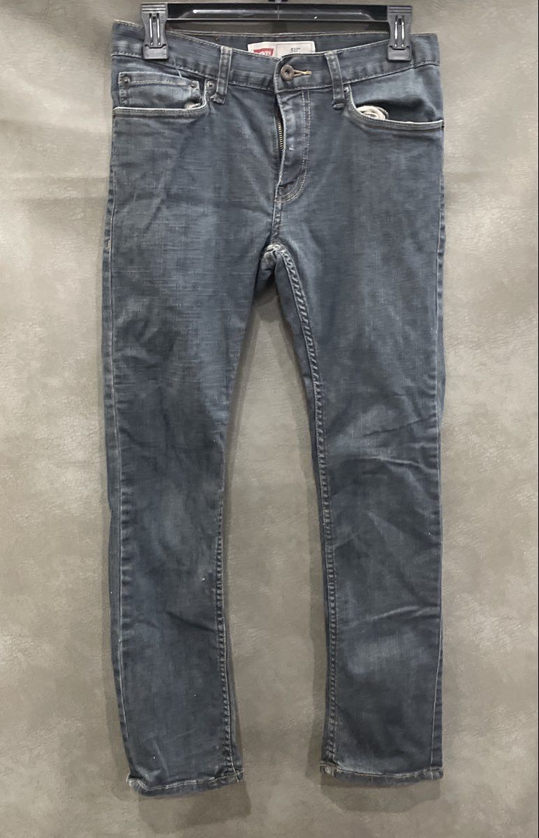 Levi's Boys' 511 Slim Fit Jeans Dark Blue Denim Size 16 REG W28 L28