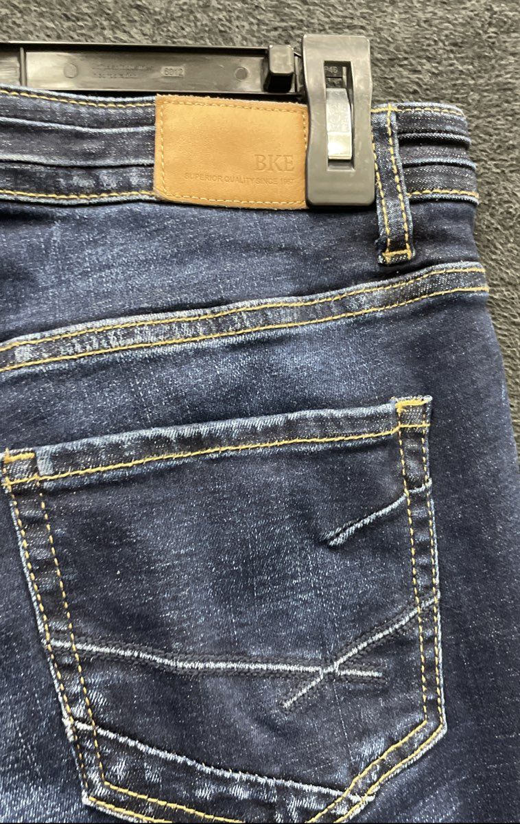 BKE Women's Parker Jeans Blue High Rise Bootcut Dark Wash Faded