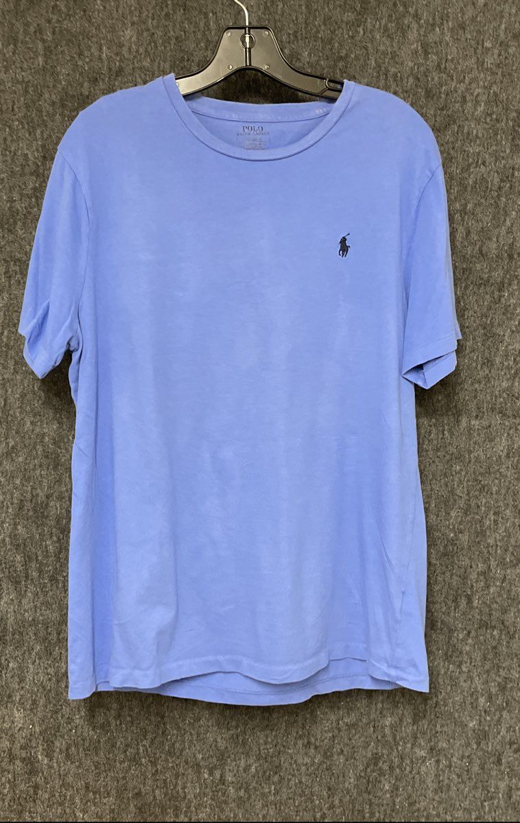 Polo Ralph Lauren Men's Light Blue Custom Slim Fit Pony T-Shirt Sz L