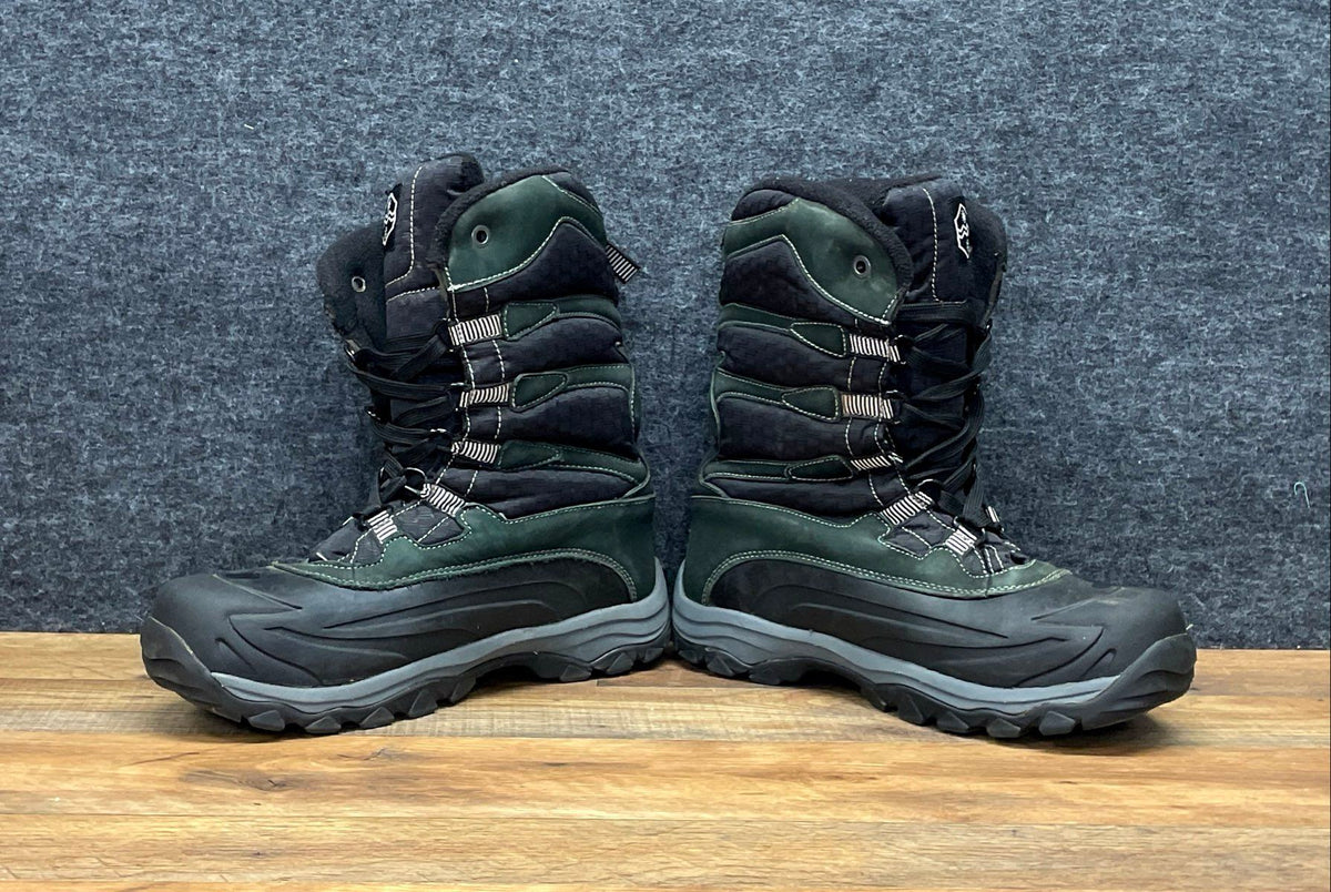Khombu Free Fall Dark Green Black Waterproof Snow Winter Boots Men's Size 11