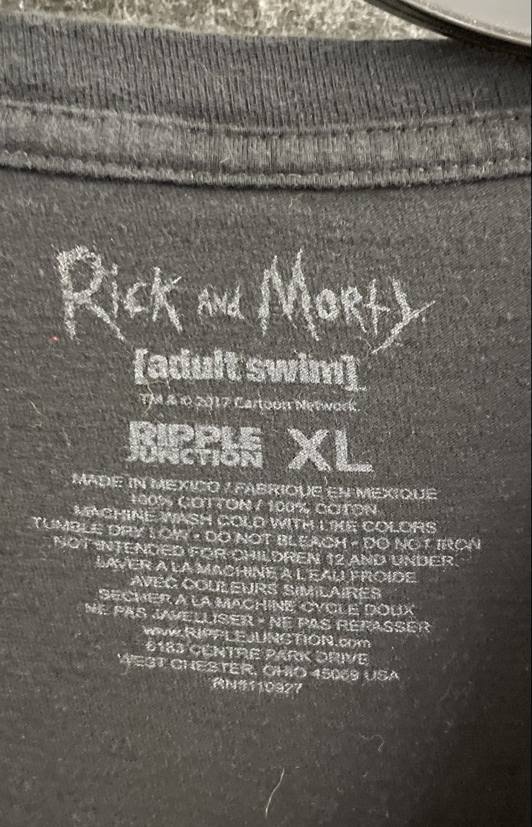 Rick and Morty Pickle Rick Graphic T-Shirt Adult Swim Ripple Junction Sz XL