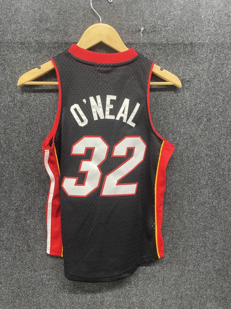 Mitchell & Ness NBA Miami Heat Shaquille O'Neal 32 Hardwood Classics Youth M