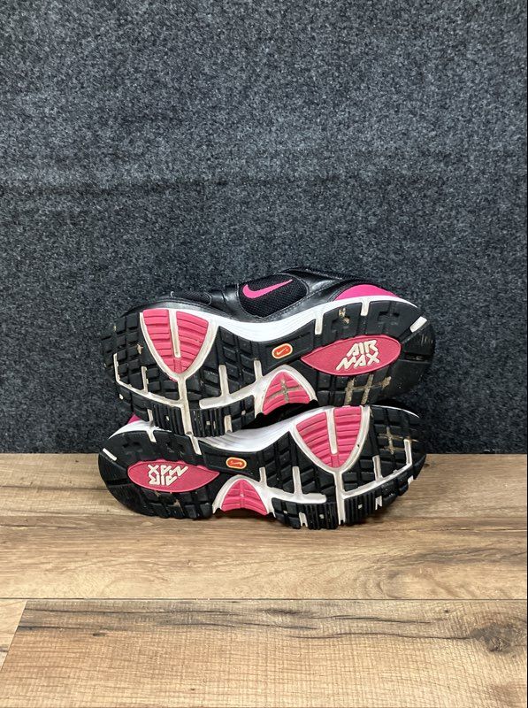 Nike Air Max Run Lite+ Black Pink White Women's Running Shoes Size 10