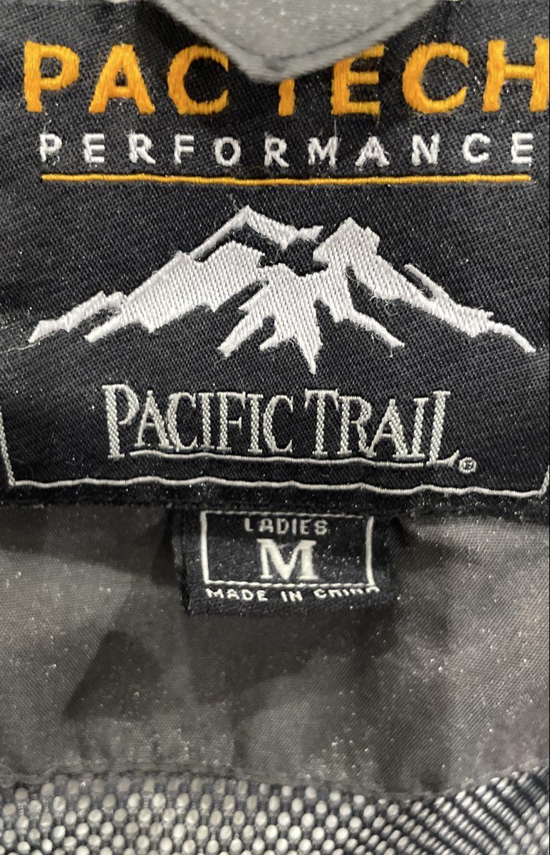 Pacific Trail Women's Sage Green Pac Tech Waterproof Breathable Jacket Sz M Y2K