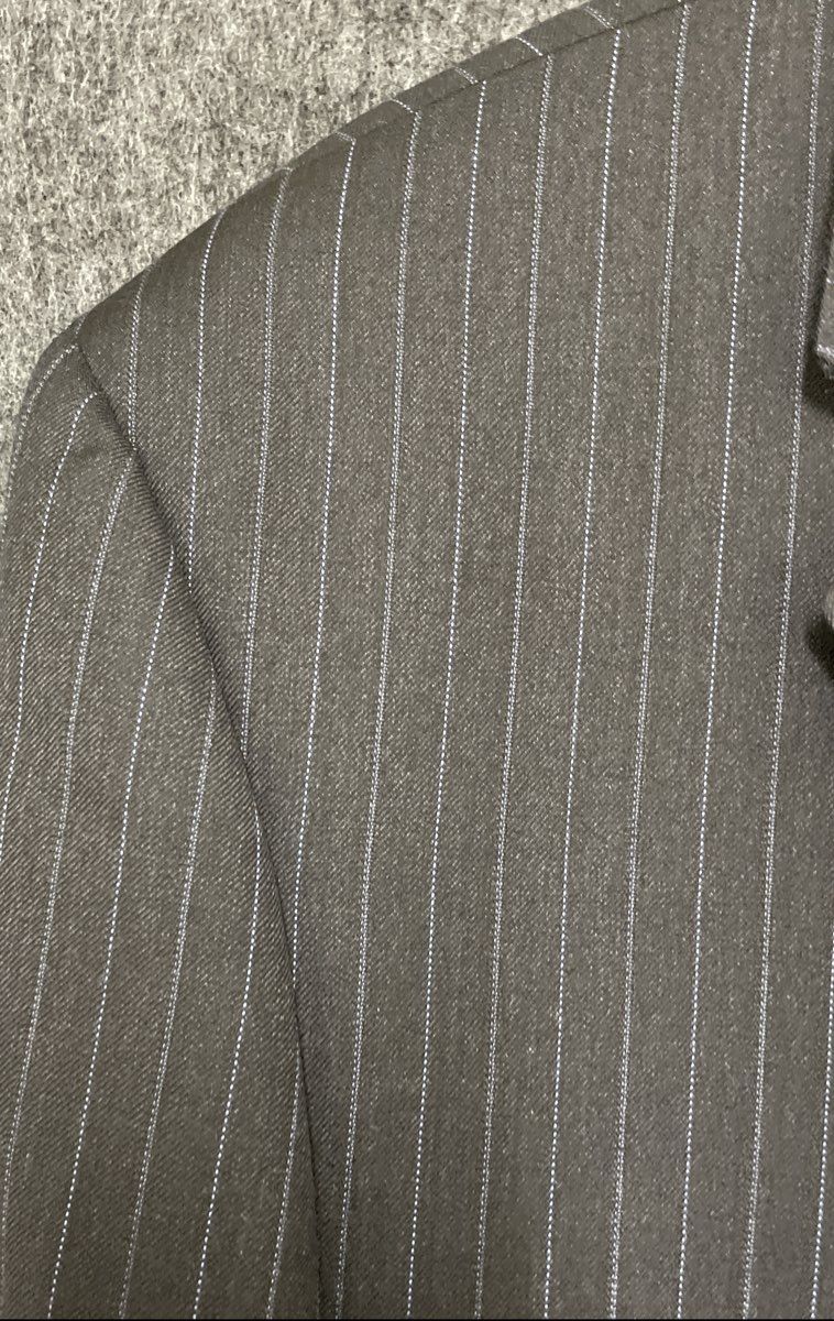 Jones New York Men's Charcoal Gray Pinstripe 3 Button Blazer Sz 46L