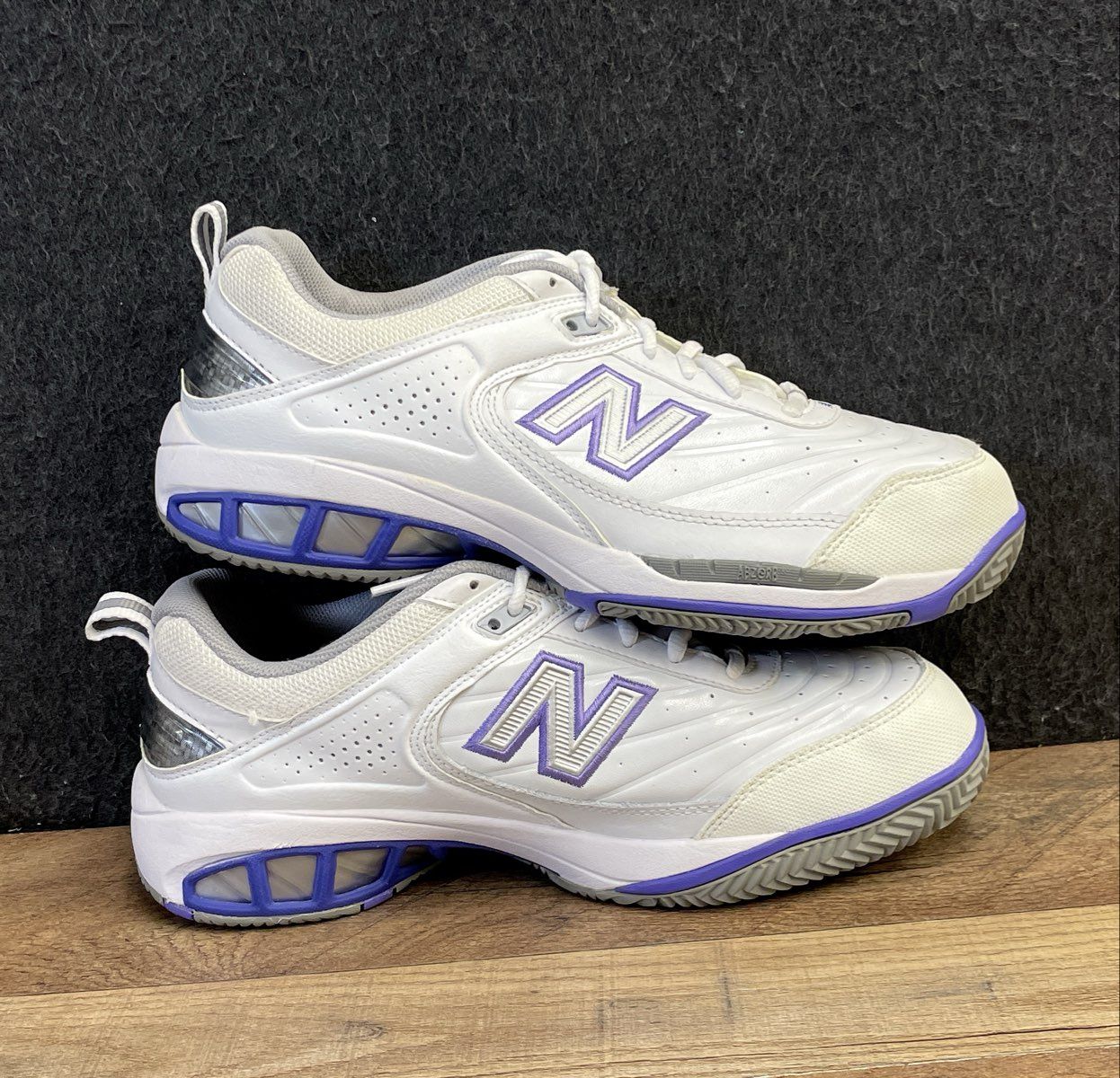 New Balance 806 White Purple Tennis Shoes Women's Size 8