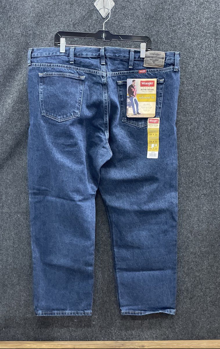 Wrangler Men's Jeans Five Star Premium Denim Relaxed Fit Lot of 2 NWT 44x29