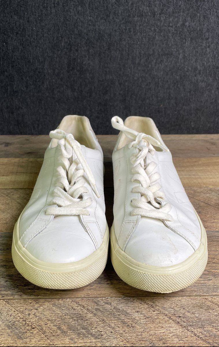 Veja Esplar White Leather Low Top Women's Sneakers Size 10