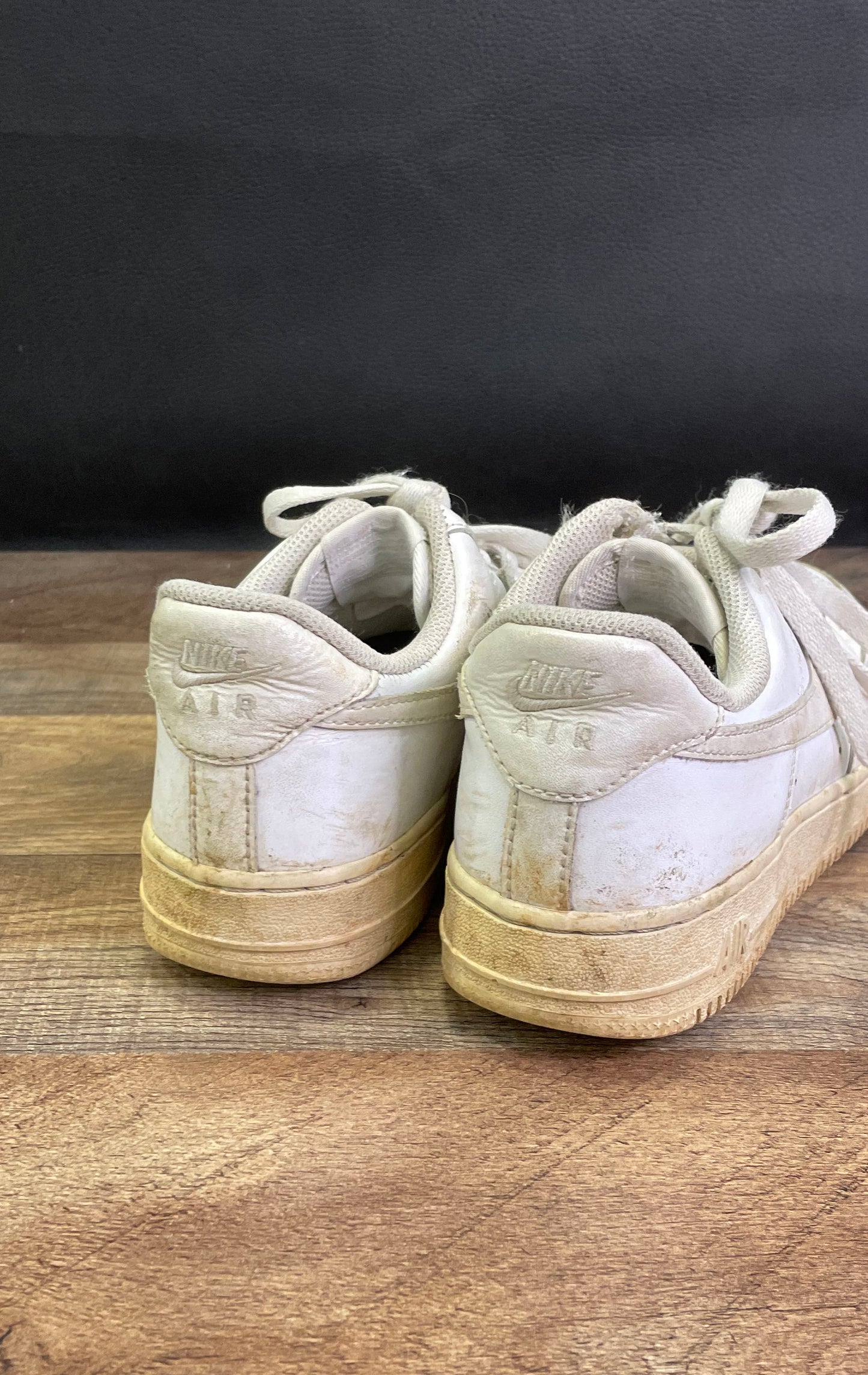 Nike Air Force 1 Low Triple White Basketball Lifestyle Sneakers Size 7