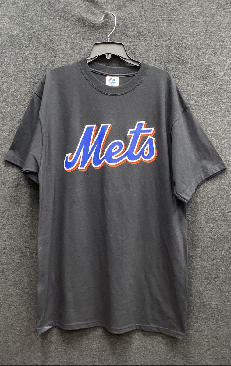 Majestic Men's New York Mets David Wright #5 Black MLB T-Shirt Size XL