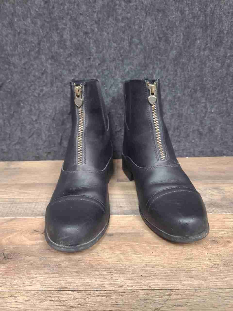 Ariat Women's Heritage IV Zip Paddock Boot Black Leather Size 5