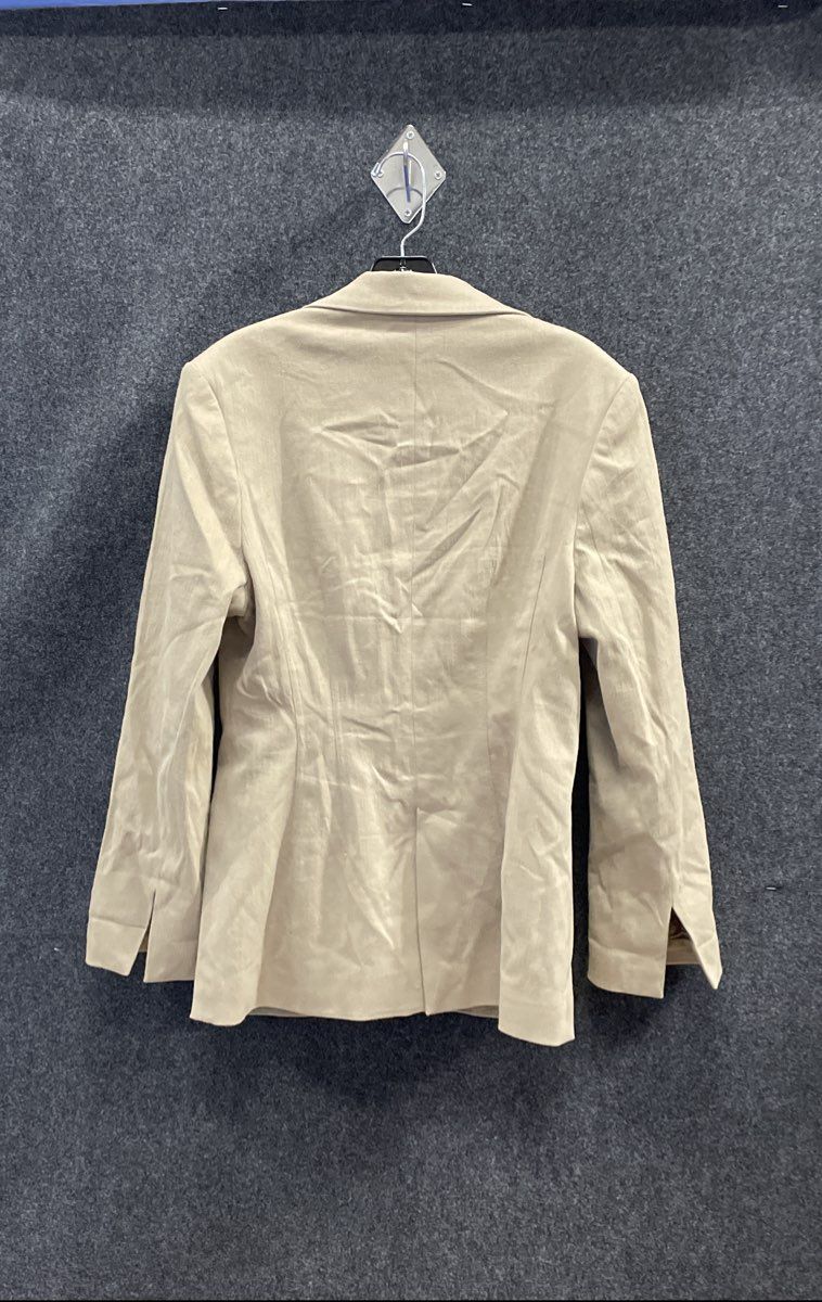 Samsoe Samsoe Women's Salima Blazer Chinchilla Brown Tan Single Button Sz S