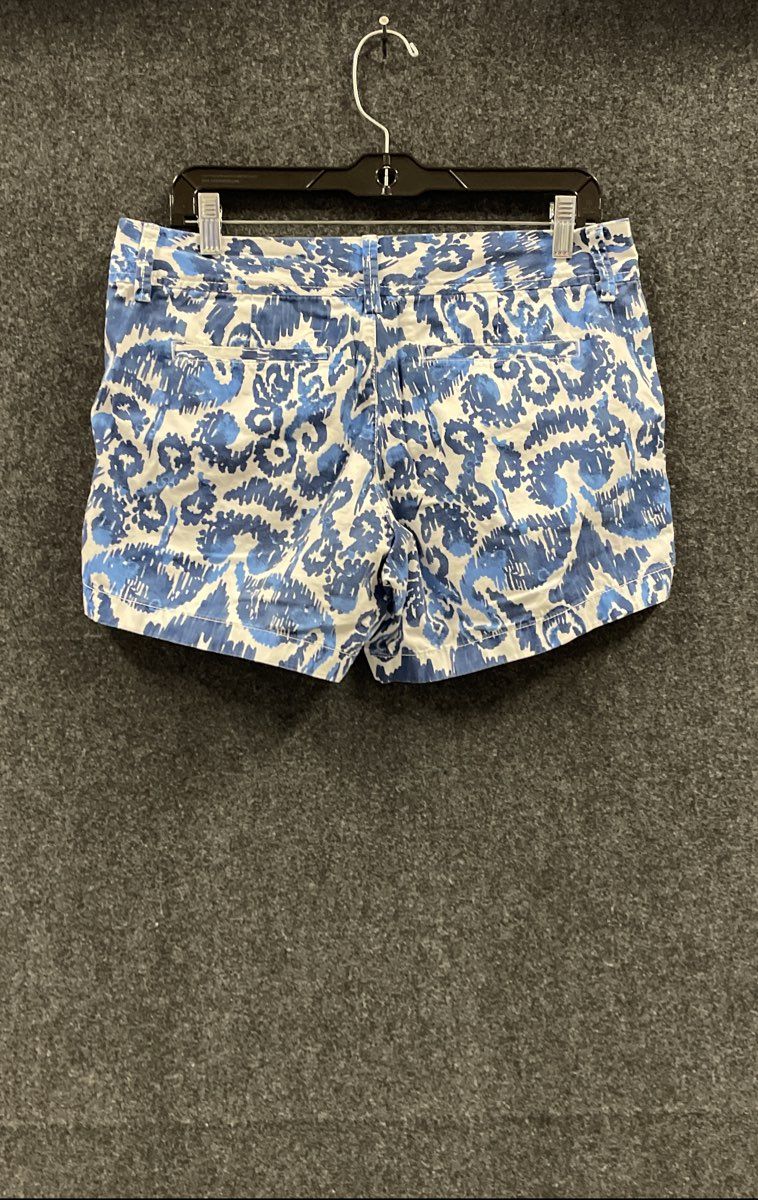 Lilly Pulitzer Women's The Callahan Short Blue White Flamingo Ikat Print Sz 6