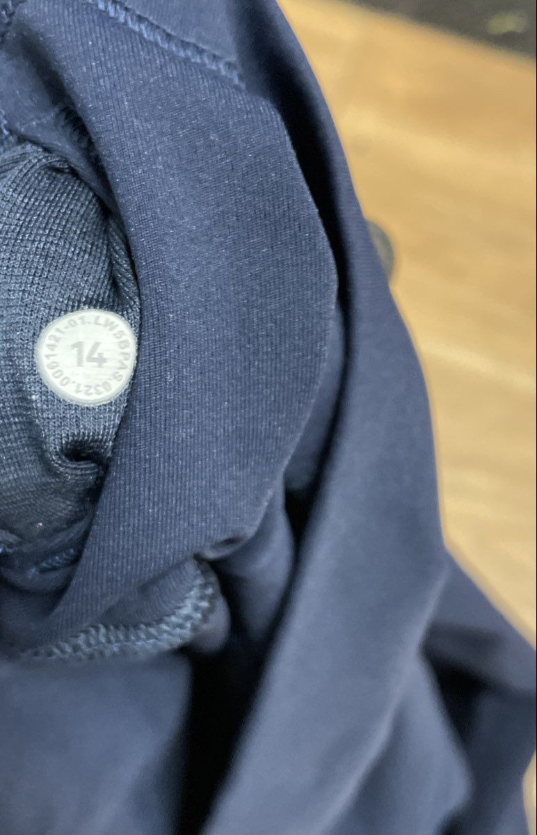 Lululemon Women's Wunder Train High-Rise Tight 25" Navy Blue Leggings Sz 14