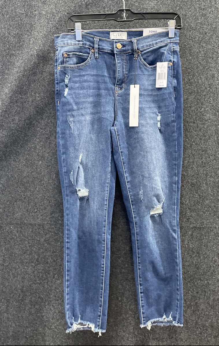 Nicole Miller New York Women's Blue SOHO High Rise Ankle Slim Jeans NWT Sz 4