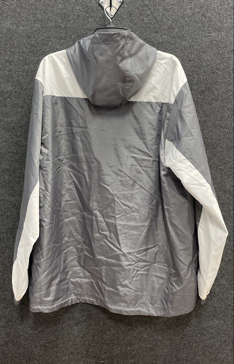 Fredericksburg Nationals Champion Windbreaker Jacket Gray White Sz XL