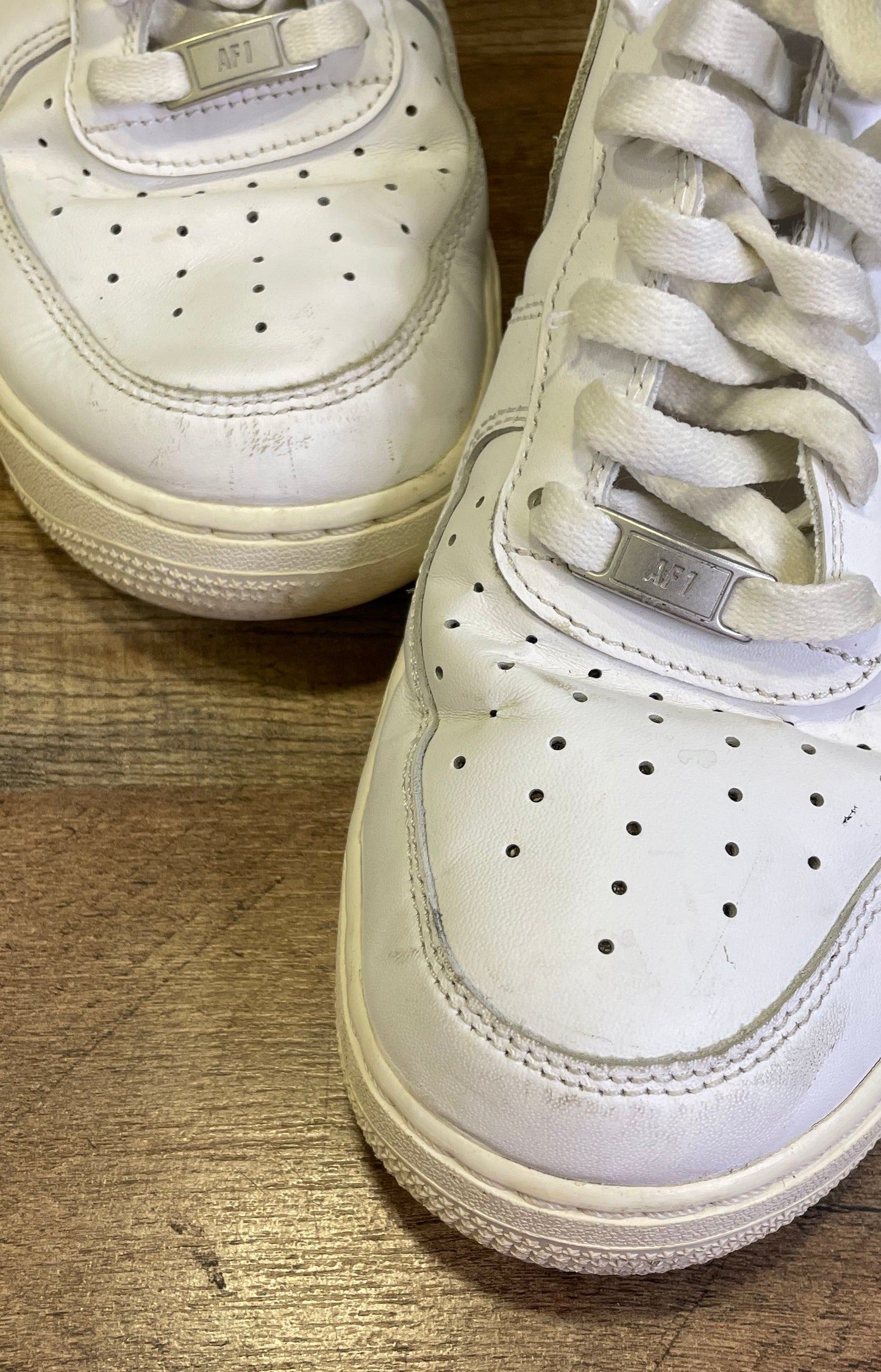 Nike Air Force 1 '07 Triple White Low Sneakers Men's Size 12