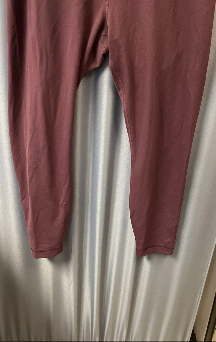 Lululemon Women's Wunder Train High-Rise Tight 25" Burgundy Leggings Size 14