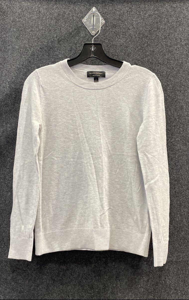 Banana Republic Women's Forever Sweater Lot of 2 Black Gray Crewneck Sz XS
