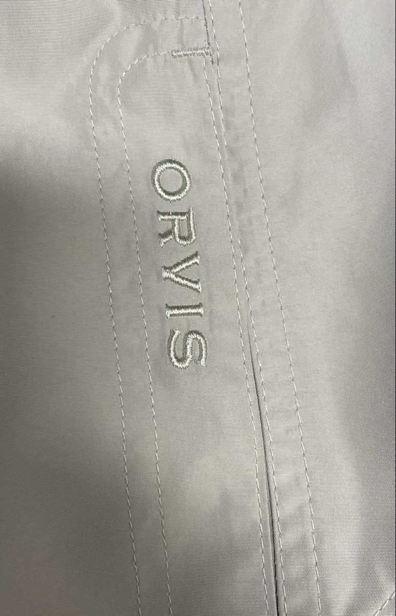 Orvis Women's Beige Full Zip Mock Neck Lightweight Mesh Lined Vest Sz S